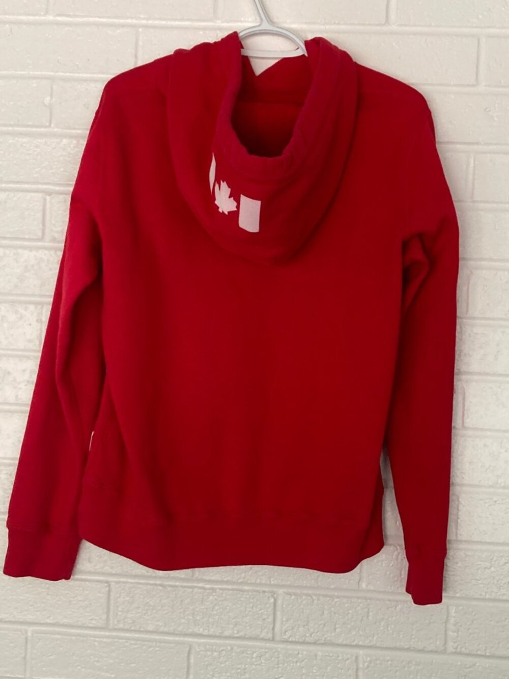 Roots Canada Women's Kanga Hoodie Sweatshirt Red Beaver Logo - Size Medium - Picture 5 of 11